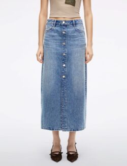 Denim Midi Skirt