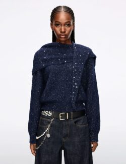 Embellished Knit Top